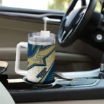 custom georgia tech yellow jackets arrow burst gold curved tumbler best selling.webp