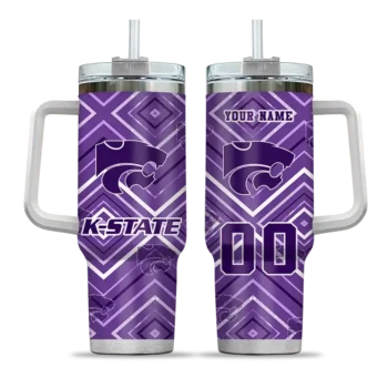custom kansas state wildcats bold diamonds purple curved tumbler best selling.webp