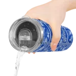 custom kentucky wildcats chevron patch blue skinny tumbler best selling.webp