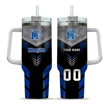 custom memphis tigers arrow armor blue black curved tumbler best selling.webp