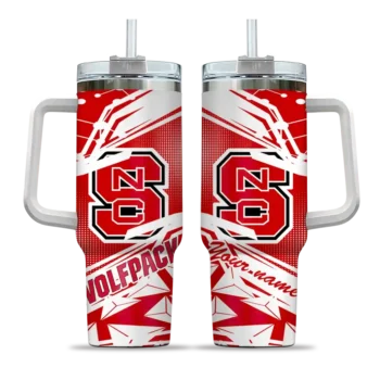 custom nc state wolfpack abstract paths red curved tumbler best selling.webp