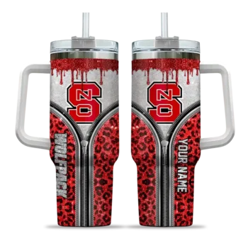 custom nc state wolfpack leopard zipper red curved tumbler best selling.webp