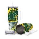 custom oregon ducks arrow burst green curved tumbler best selling.webp