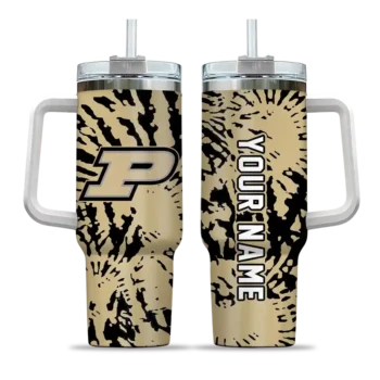 custom purdue boilermakers burst swirl gold curved tumbler best selling.webp