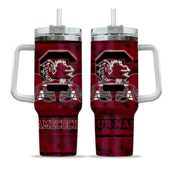 custom south carolina gamecocks honey streaks garnet curved tumbler best selling.webp