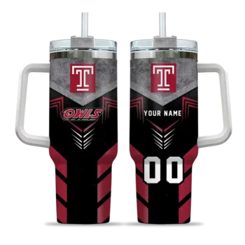 custom temple owls arrow armor red black curved tumbler best selling.webp