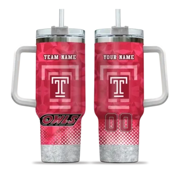 custom temple owls geometric prism red curved tumbler best selling.webp