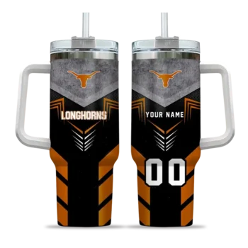 custom texas longhorns arrow armor orange black curved tumbler best selling.webp