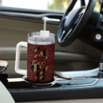 custom texas state bobcats claw cut maroon black curved tumbler best selling.webp