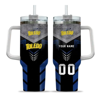 custom toledo rockets arrow armor blue black curved tumbler best selling.webp