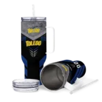 custom toledo rockets arrow armor blue black curved tumbler best selling.webp