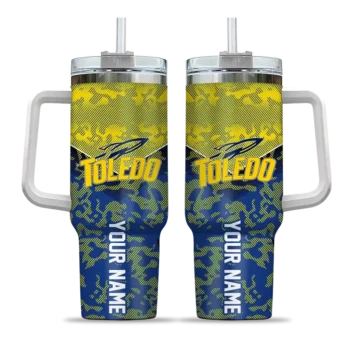 custom toledo rockets chevron stripe blue curved tumbler best selling.webp