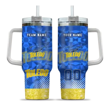 custom toledo rockets geometric prism blue curved tumbler best selling.webp