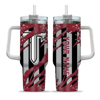 custom troy trojans claw cut red black curved tumbler best selling.webp
