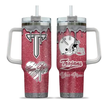 custom troy trojans heart helmet motif red curved tumbler best selling.webp