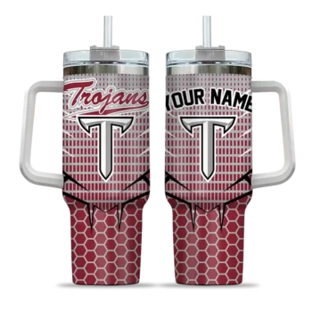 custom troy trojans hex texture red curved tumbler best selling.webp