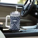 custom uconn huskies chevron angle blue curved tumbler best selling.webp