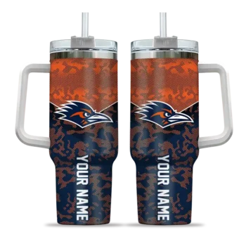 custom utsa roadrunners chevron stripe orange curved tumbler best selling.webp