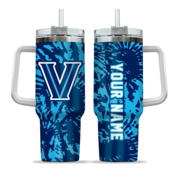 custom villanova wildcats burst swirl navy curved tumbler best selling.webp