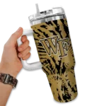 custom wake forest demon deacons burst swirl gold curved tumbler best selling.webp