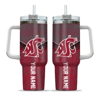 custom washington state cougars chevron stripe crimson curved tumbler best selling.webp