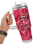 custom western kentucky hilltoppers bold diamonds red curved tumbler best selling.webp