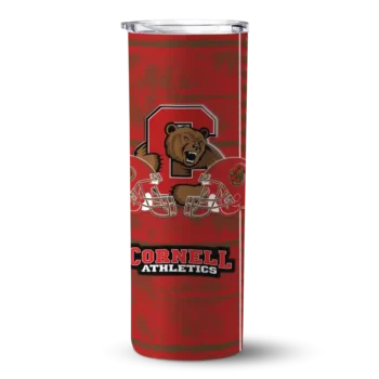 customized cornell big red chevron patch red skinny tumbler best selling.webp