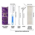 customized james madison dukes chevron patch purple skinny tumbler best selling.webp