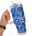 customized memphis tigers bold diamonds blue curved tumbler best selling.webp