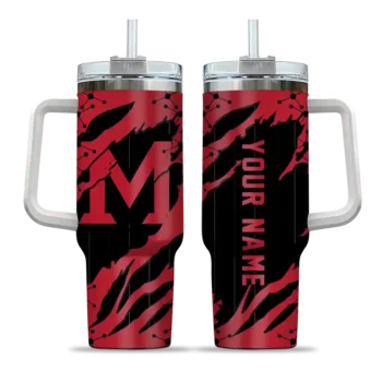 customized miami redhawks claw cut red black curved tumbler best selling.webp