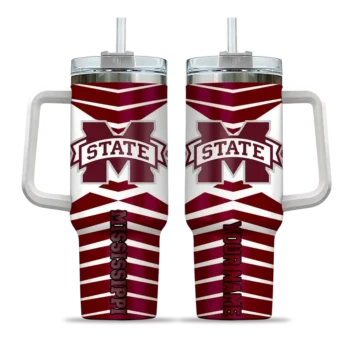 customized mississippi state bulldogs chevron layers maroon curved tumbler best selling.webp