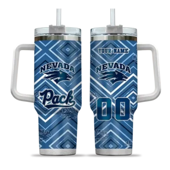 customized nevada wolf pack bold diamonds blue curved tumbler best selling.webp