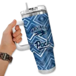 customized nevada wolf pack bold diamonds blue curved tumbler best selling.webp