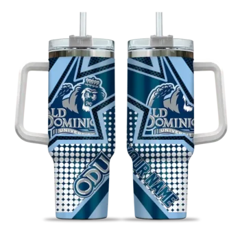 customized old dominion monarchs arrow burst blue curved tumbler best selling.webp