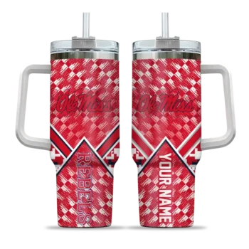 customized ole miss rebels chevron angle red curved tumbler best selling.webp