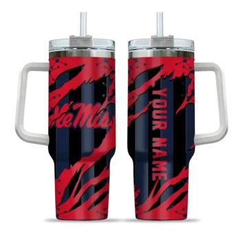 customized ole miss rebels claw cut red black curved tumbler best selling.webp