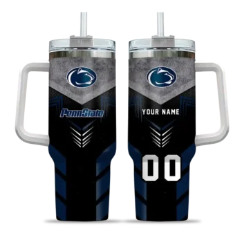 customized penn state nittany lions arrow armor blue black curved tumbler best selling.webp
