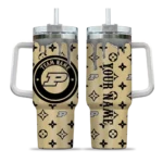 customized purdue boilermakers bullseye drips gold curved tumbler best selling.webp