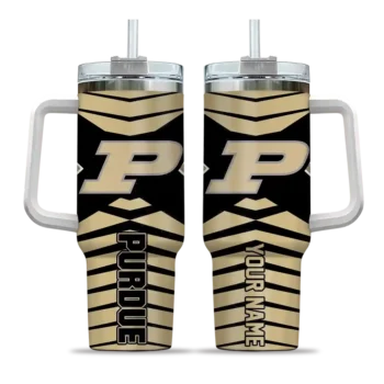 customized purdue boilermakers chevron layers gold curved tumbler best selling.webp
