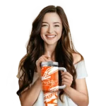 customized sam houston bearkats abstract paths orange curved tumbler best selling.webp