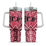 customized san diego state aztecs chevron angle red curved tumbler best selling.webp