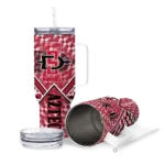 customized san diego state aztecs chevron angle red curved tumbler best selling.webp