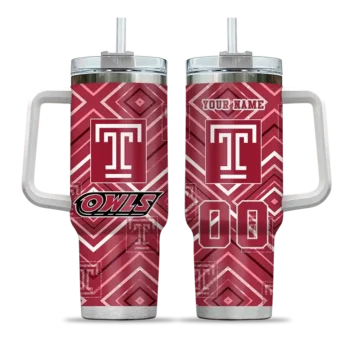 customized temple owls bold diamonds red curved tumbler best selling.webp