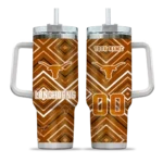customized texas longhorns bold diamonds orange curved tumbler best selling.webp