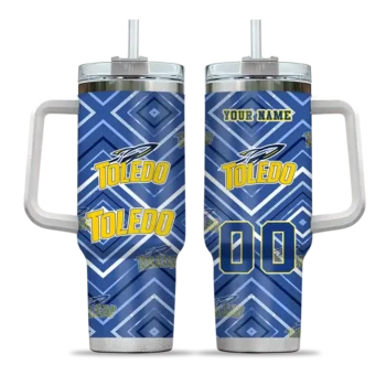 customized toledo rockets bold diamonds blue curved tumbler best selling.webp