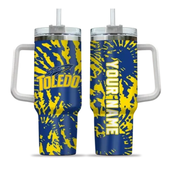 customized toledo rockets burst swirl blue curved tumbler best selling.webp