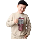 customized troy trojans chevron layers red curved tumbler best selling.webp