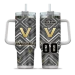 customized vanderbilt commodores bold diamonds black curved tumbler best selling.webp