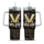 customized vanderbilt commodores honey streaks black curved tumbler best selling.webp
