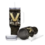 customized vanderbilt commodores honey streaks black curved tumbler best selling.webp